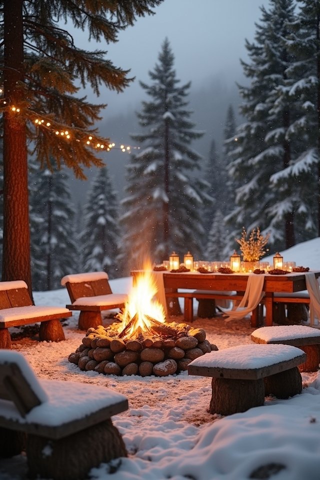 cozy bonfire s mores gathering