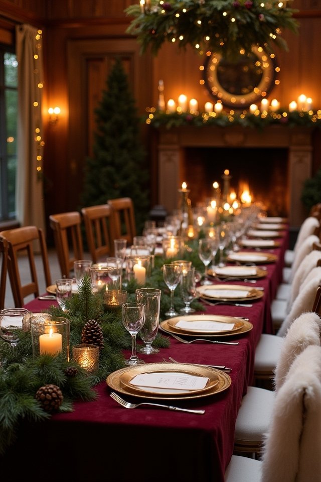 cozy candlelit reception atmosphere