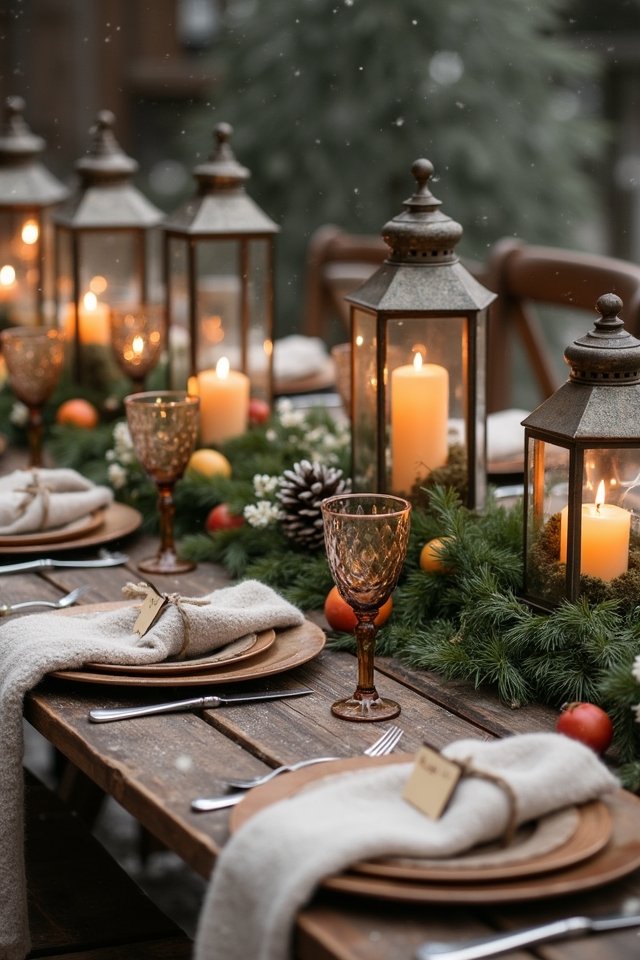cozy candlelit wedding ambiance