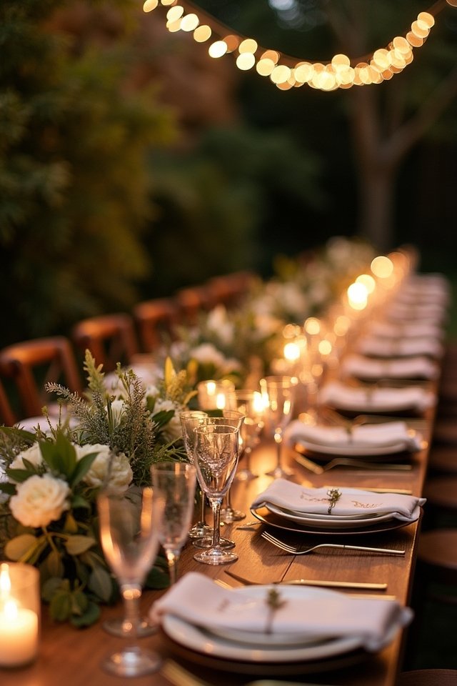 cozy candlelit wedding atmosphere
