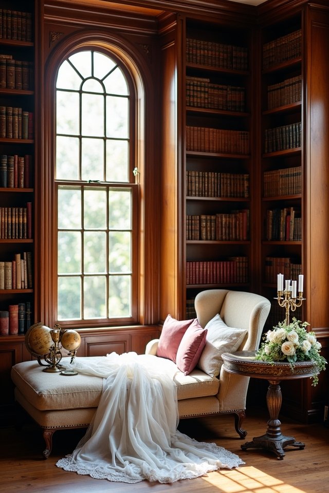 cozy classic library nook