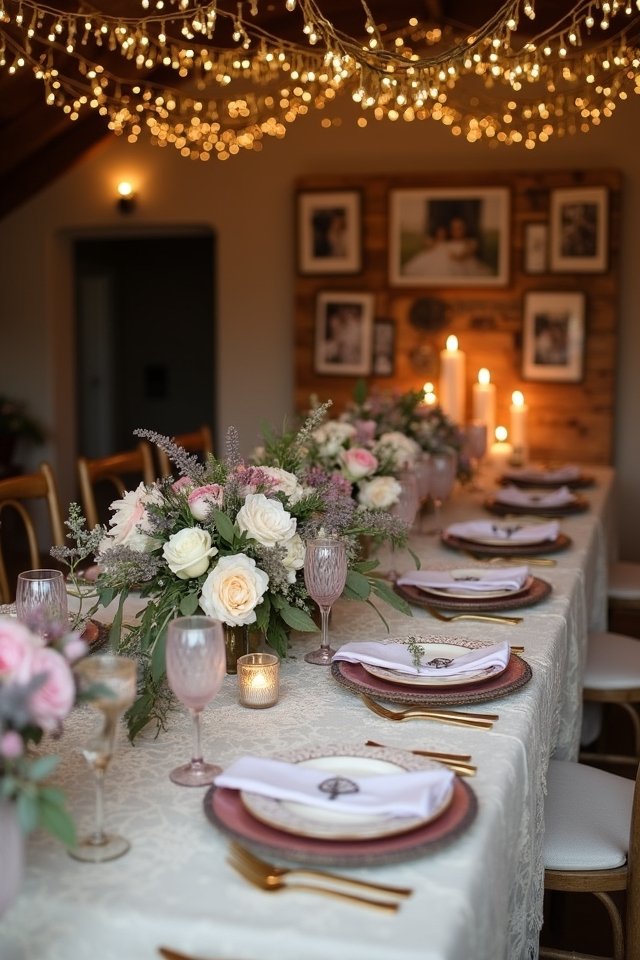 cozy dinner party ambiance