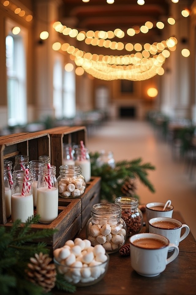 cozy hot chocolate station
