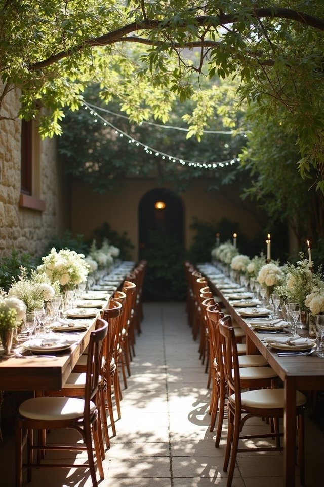 cozy intimate wedding settings