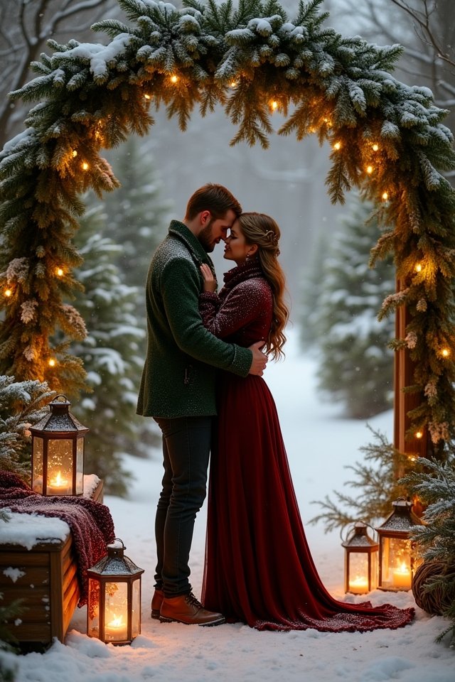 cozy jewel tone wedding