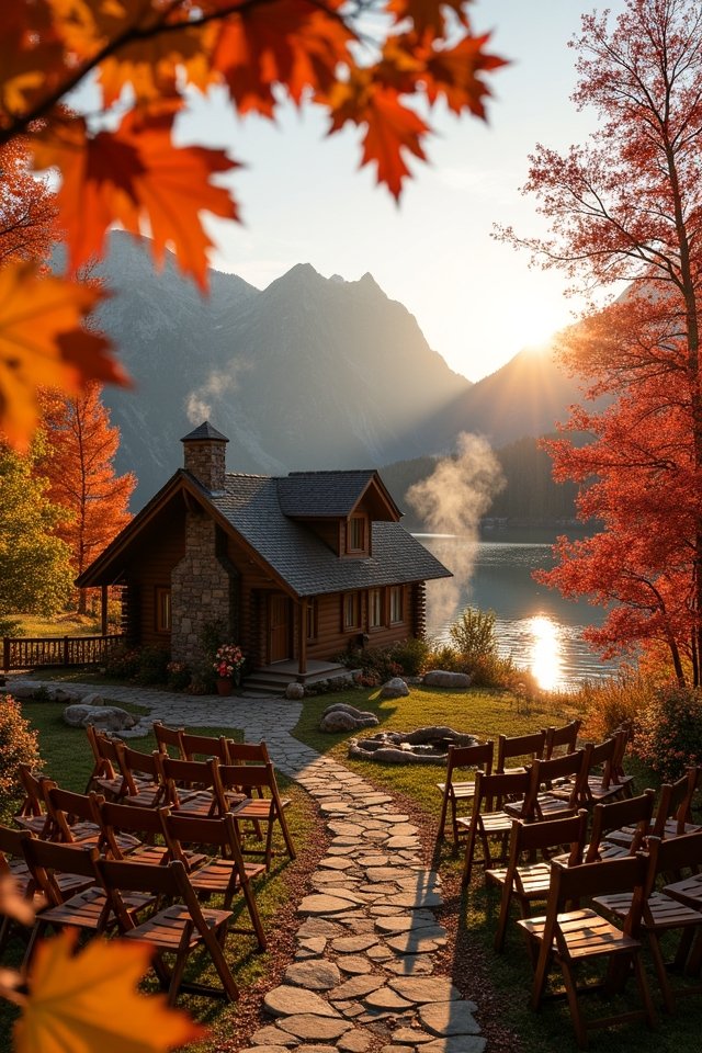 cozy mountain wedding retreat