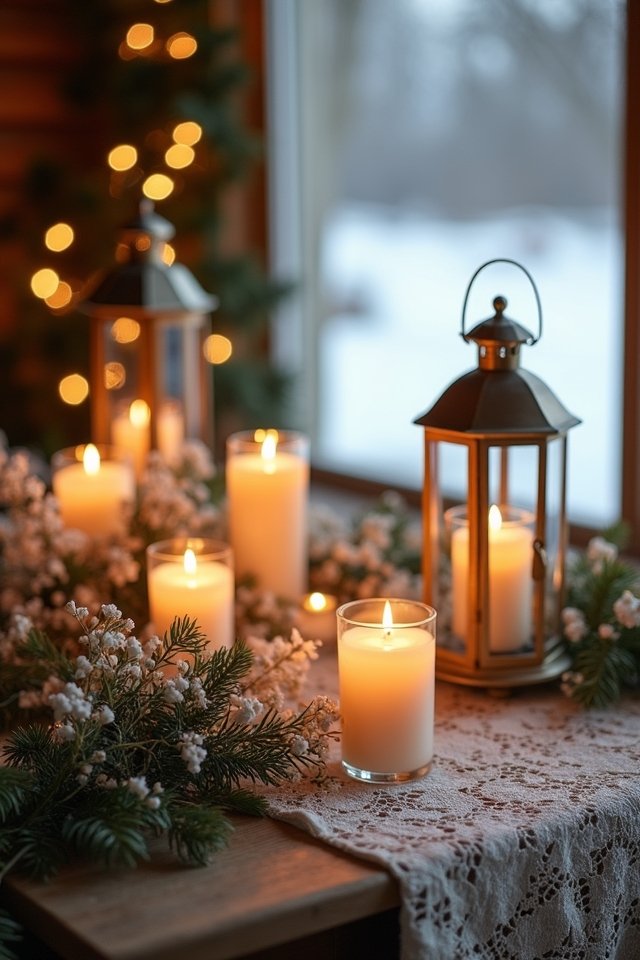 cozy romantic candle nook