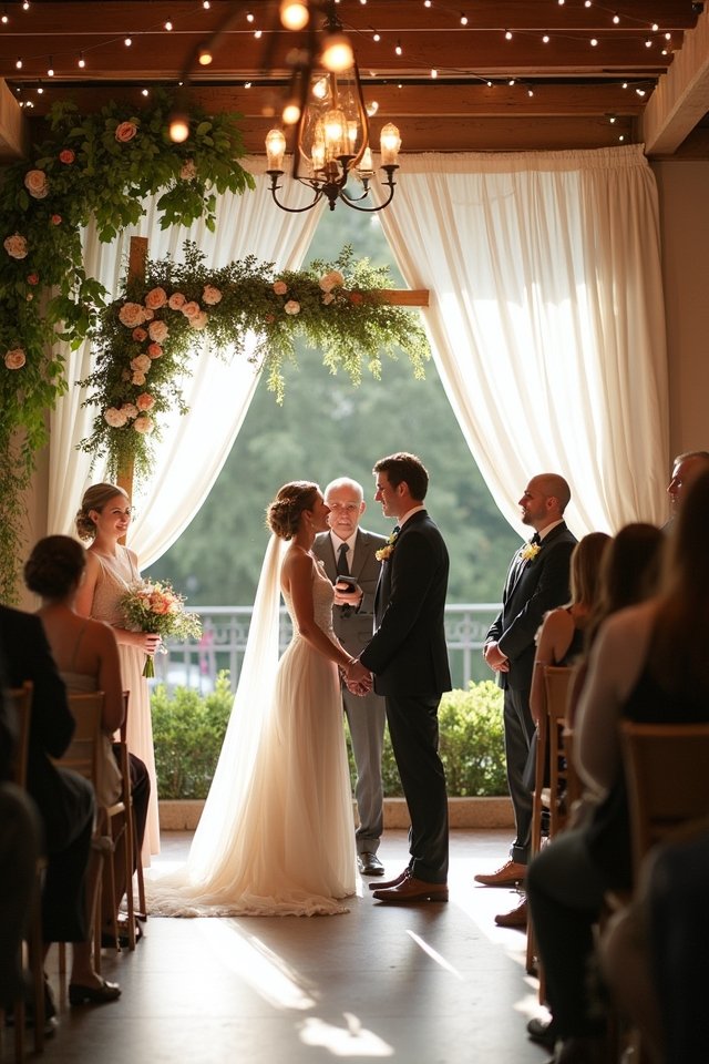 cozy rustic wedding decor