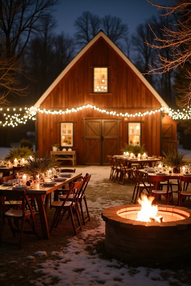 cozy rustic winter venue