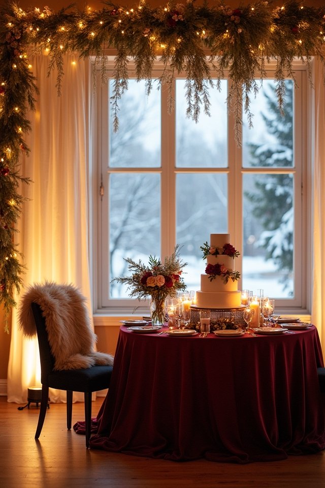 cozy rustic winter wedding
