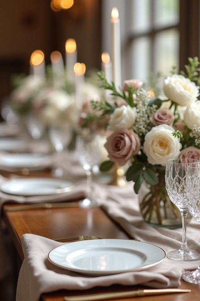 cozy taupe and white elegance