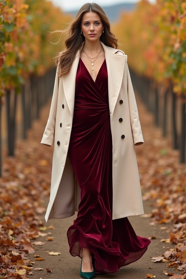 cozy velvet wrap elegance