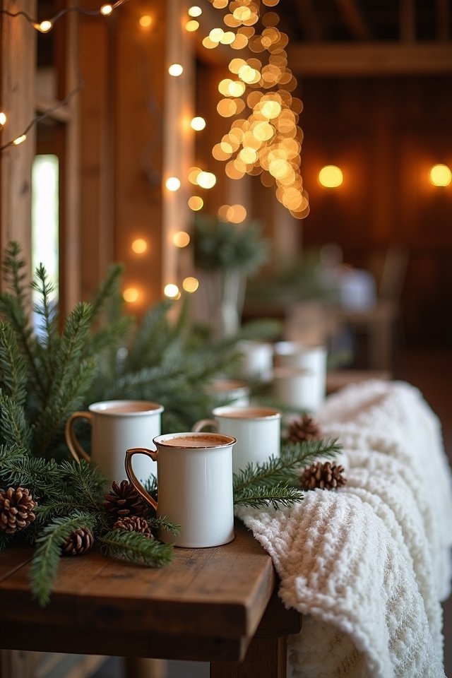 cozy winter beverage station