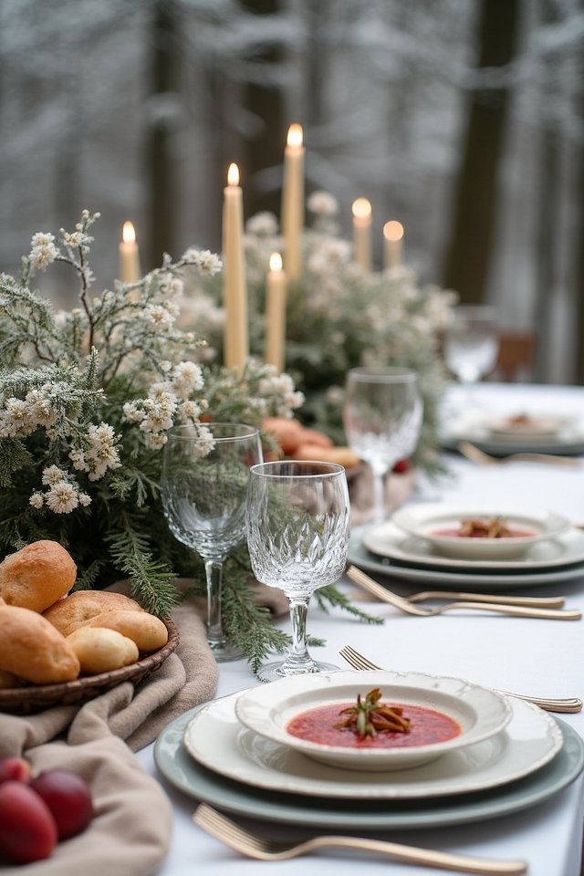 cozy winter wedding cuisine