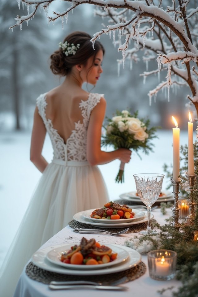 cozy winter wedding menu