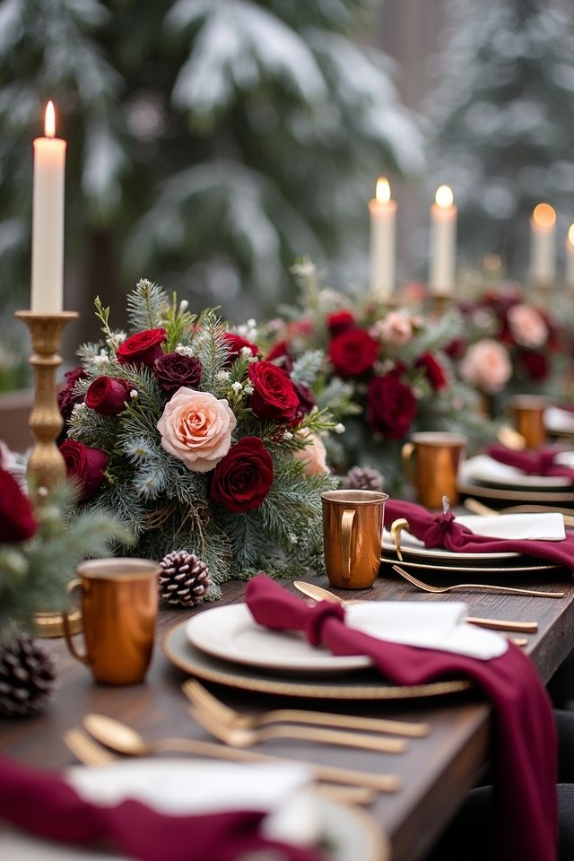 cozy winter wedding palette