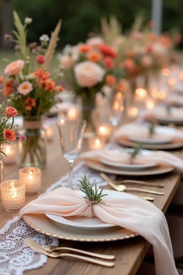 creative fabric combinations for weddings
