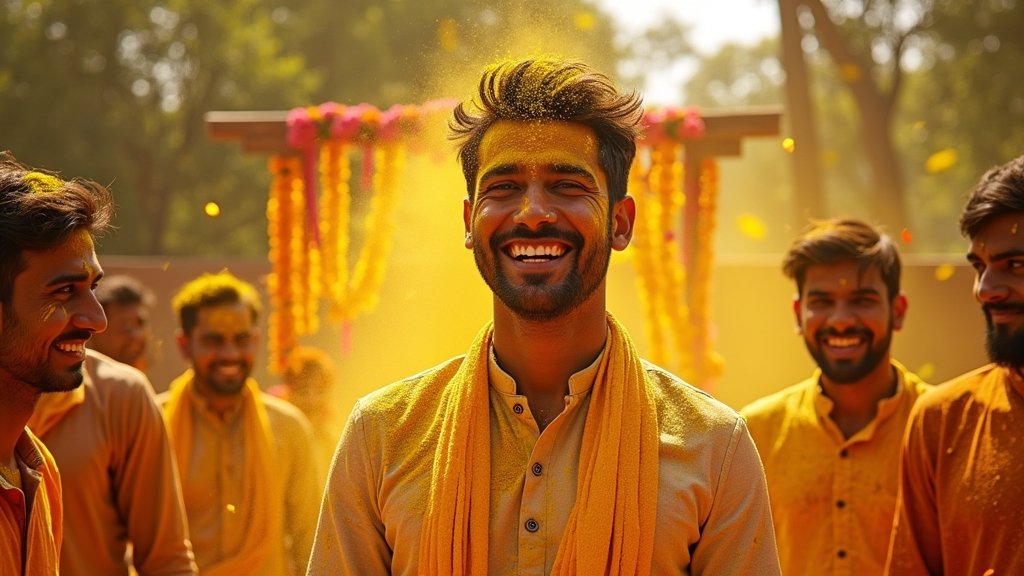creative haldi photoshoot ideas
