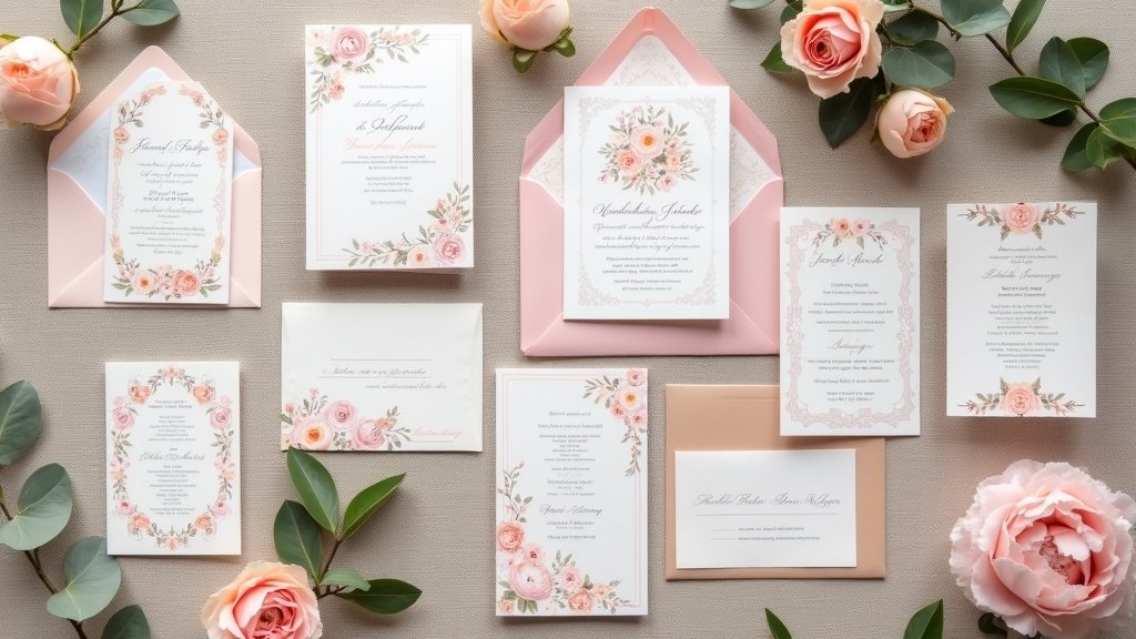 creative illustrated wedding invitations