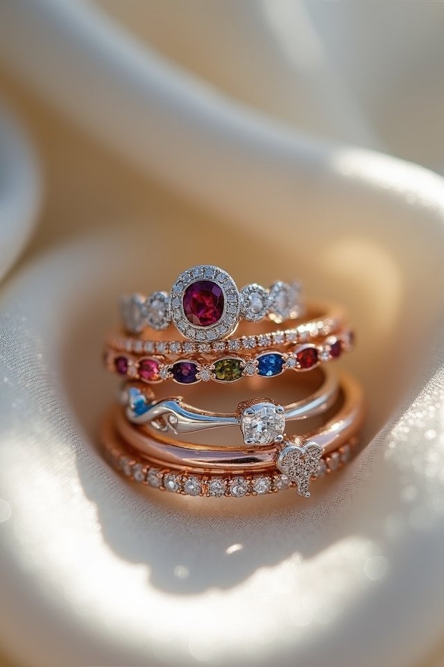 creative layered ring styling