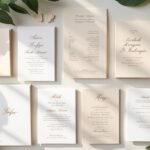 creative minimalist wedding invitations