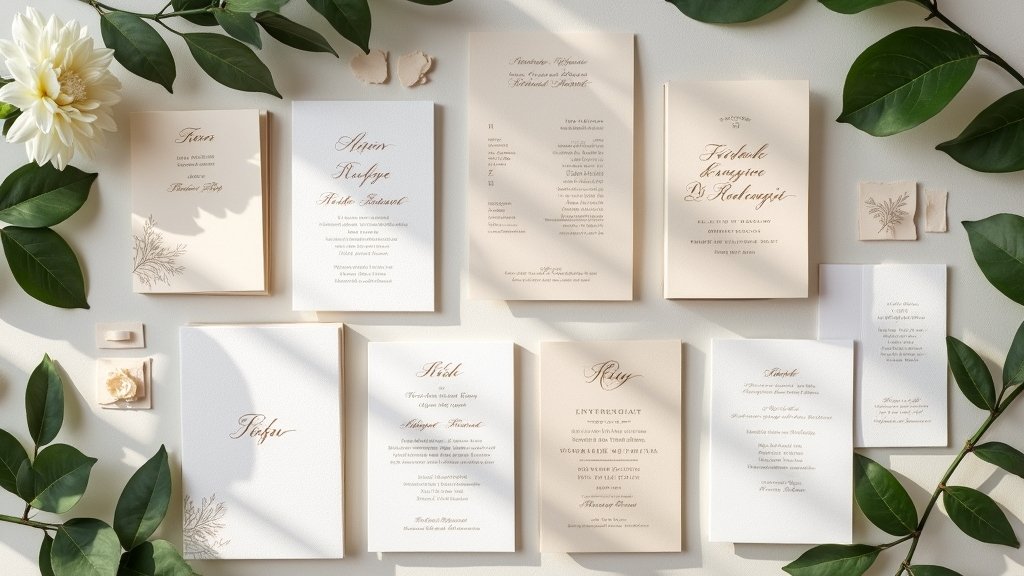 creative minimalist wedding invitations
