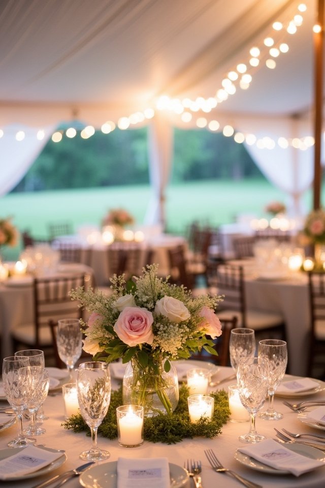 creative outdoor table centerpieces