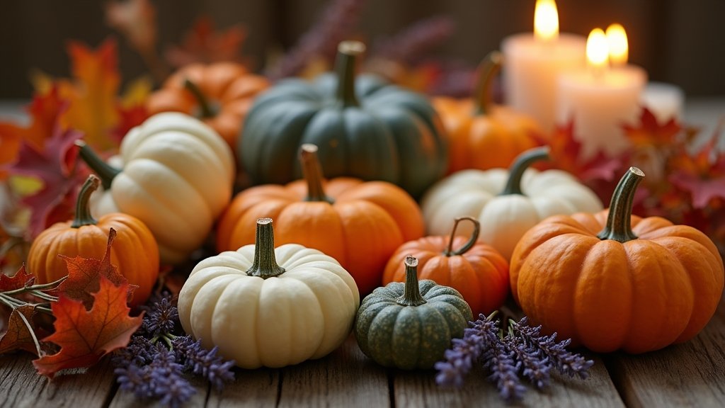 creative pumpkin themed arrangements