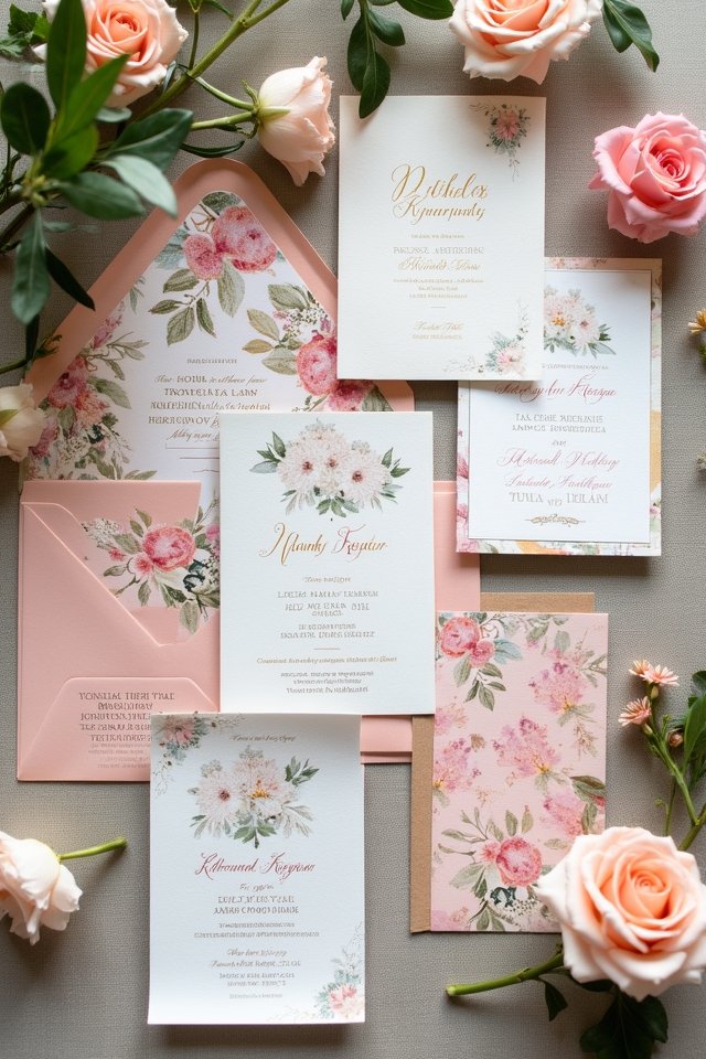 creative themed collage invitations