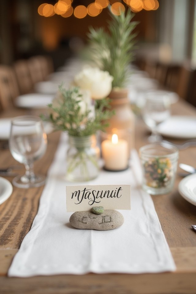 creative wedding place markers