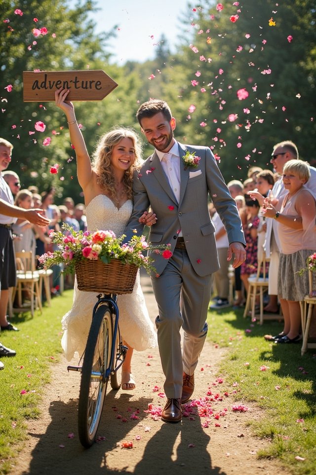 creative wedding send offs