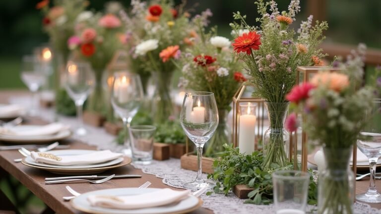 creative wedding table centerpieces