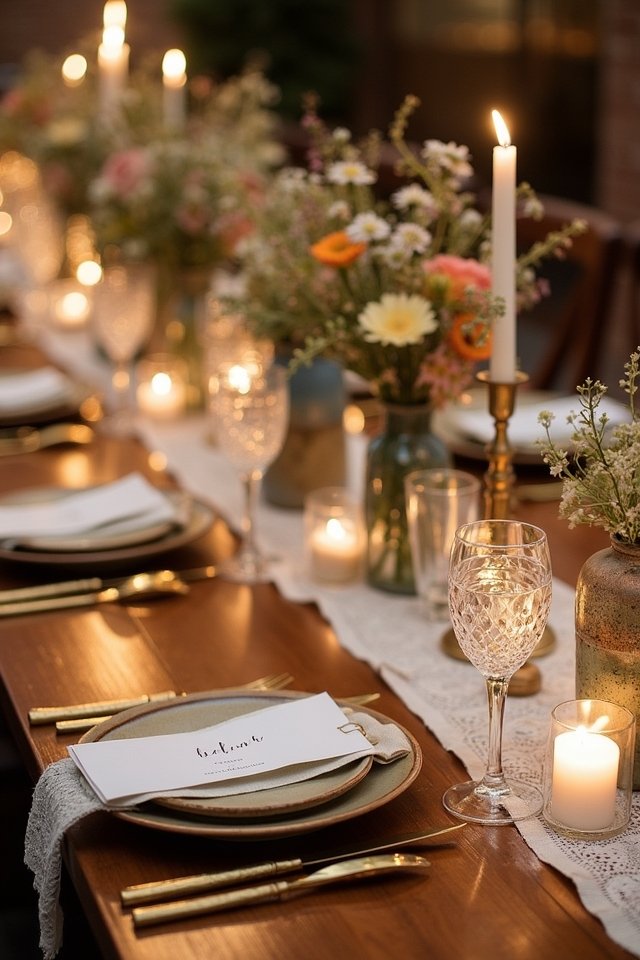 creative wedding table decor