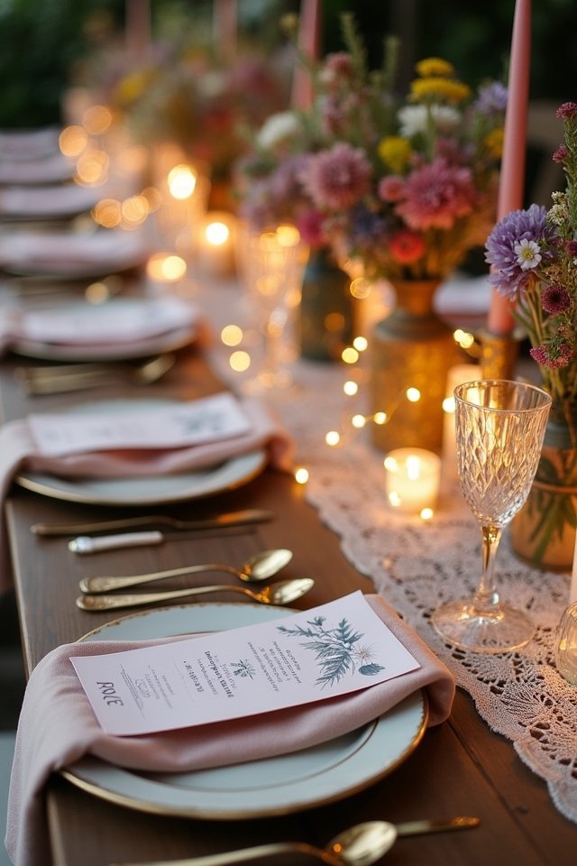 creative wedding table settings