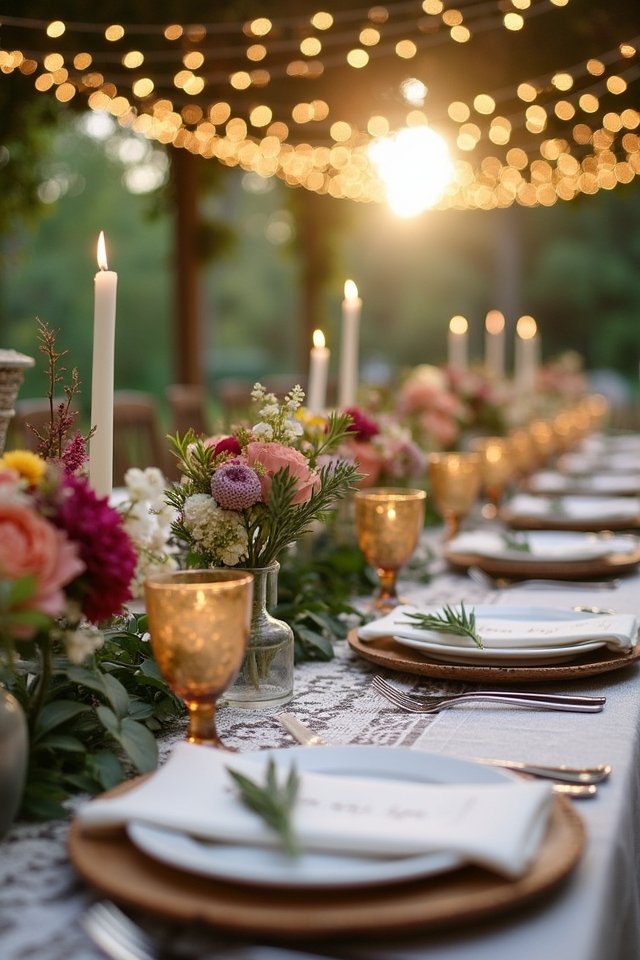 creative wedding table settings