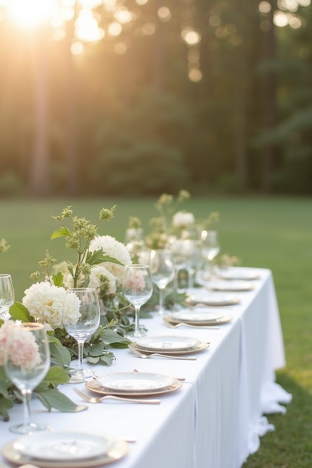 crisp white wedding elegance