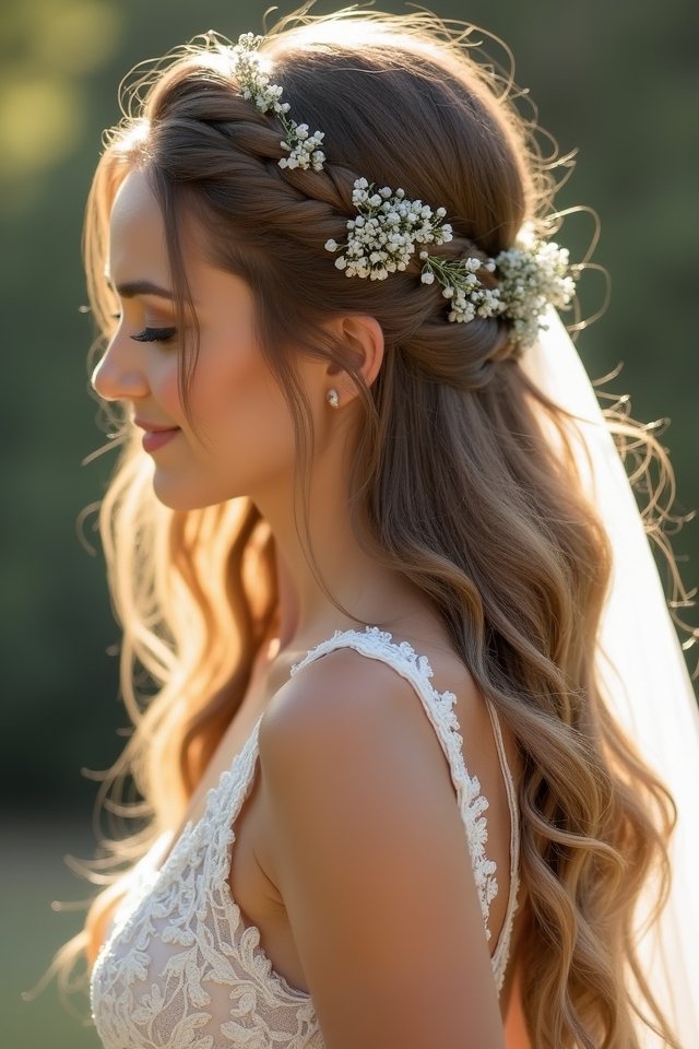 crown braid bridal elegance