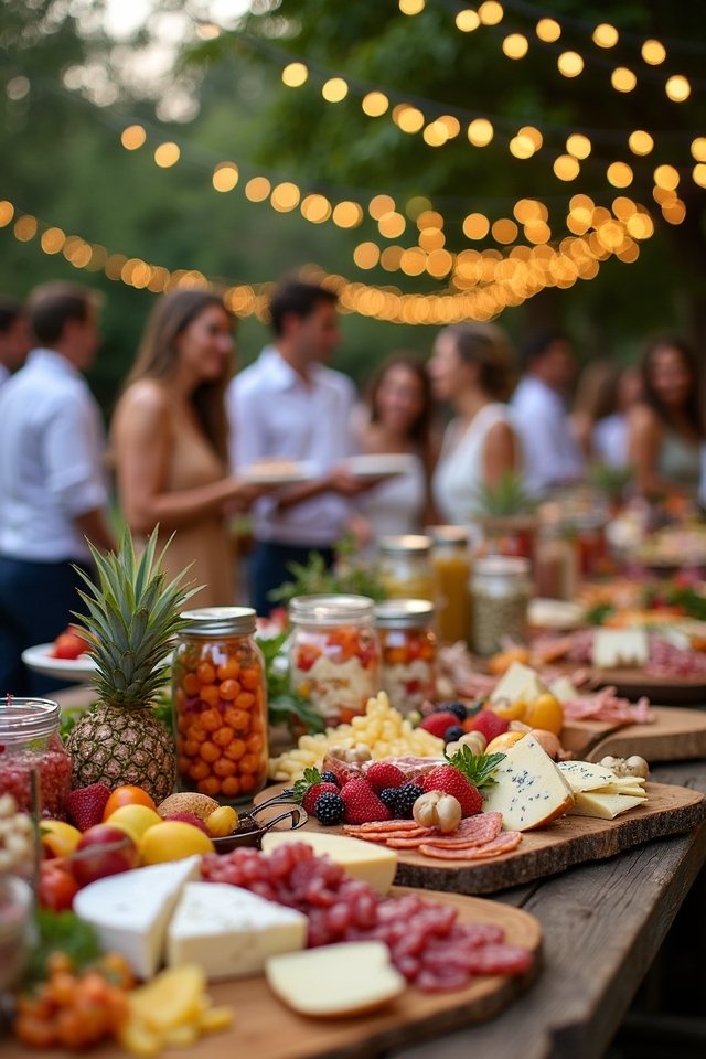 culinary adventure wedding reception