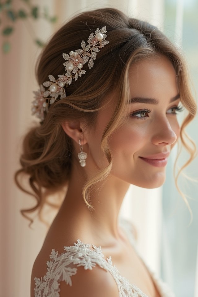 curly side ponytail elegance