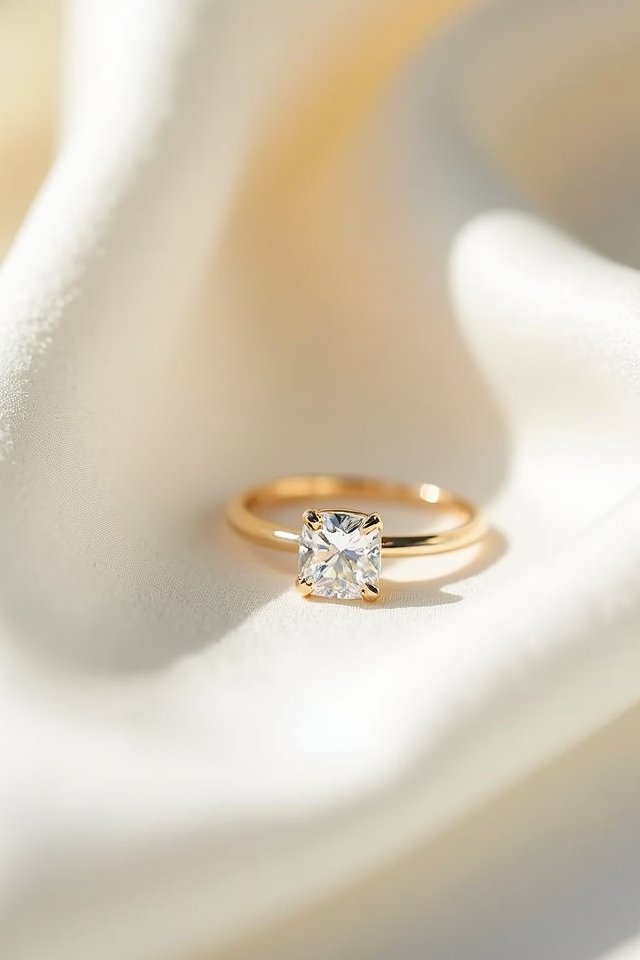 cushion cut diamond elegance