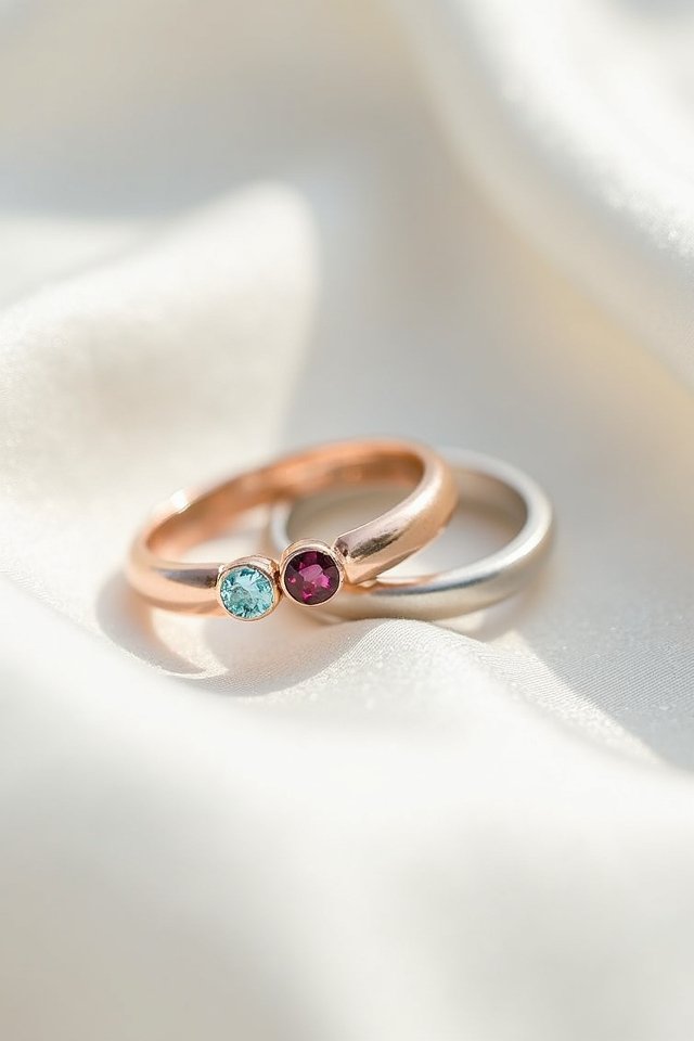 custom birthstone wedding accents