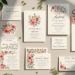 custom illustrated wedding invites