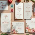 custom illustrated wedding invites