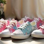 customizable canvas wedding sneakers