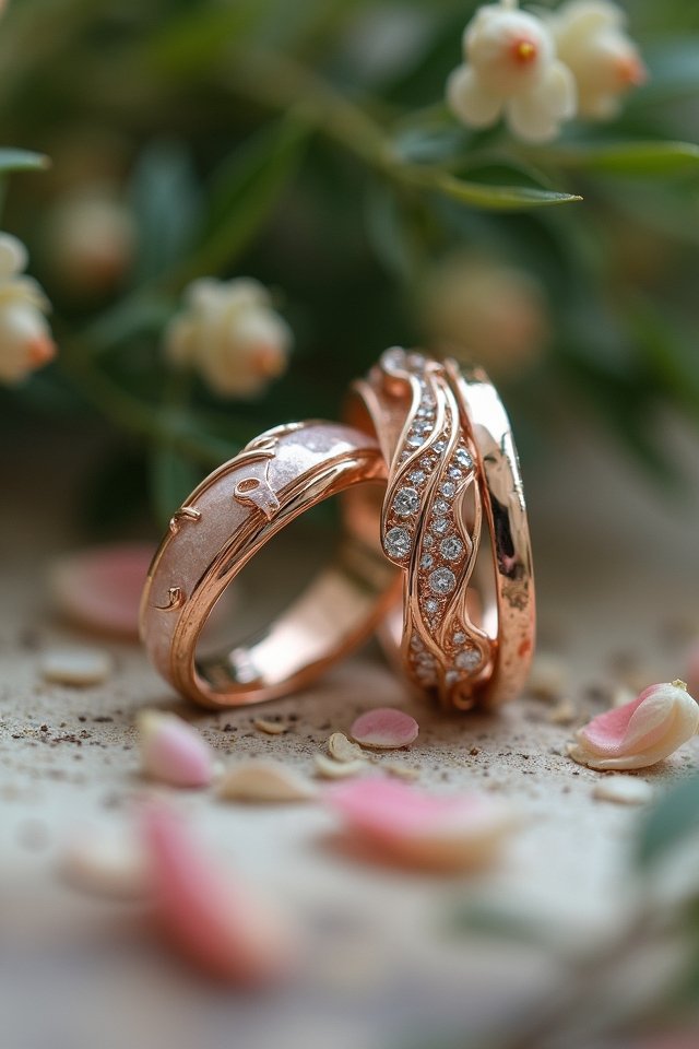 customizable interlocking wedding rings
