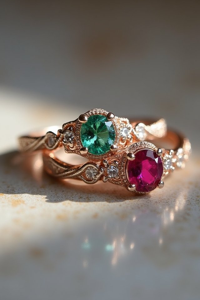 customized birthstone ring settings