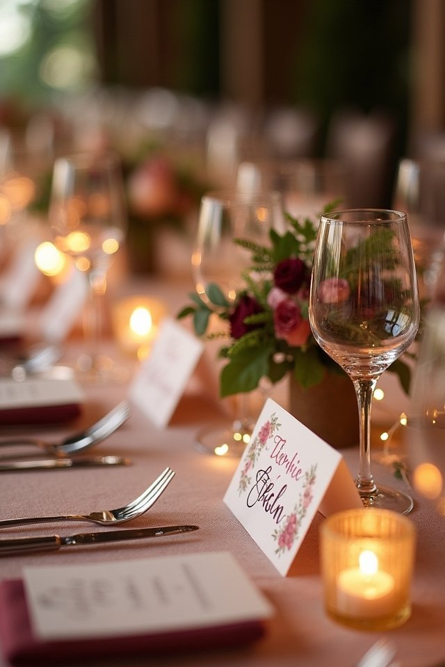 customized whimsical place cards