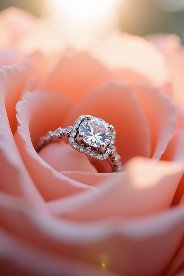 dainty diamond accents elevate elegance