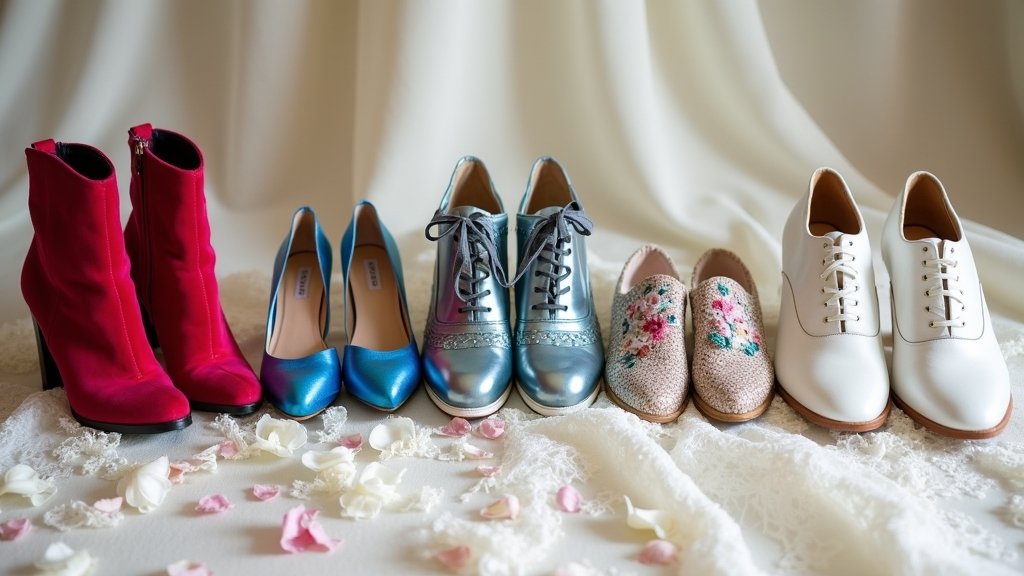 daring bride s unique footwear options