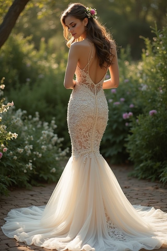 dazzling beaded tulle elegance